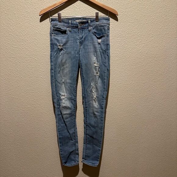 Levi’s 711 Distressed Women’s Skinny Jeans Size 25 - Picture 1 of 14